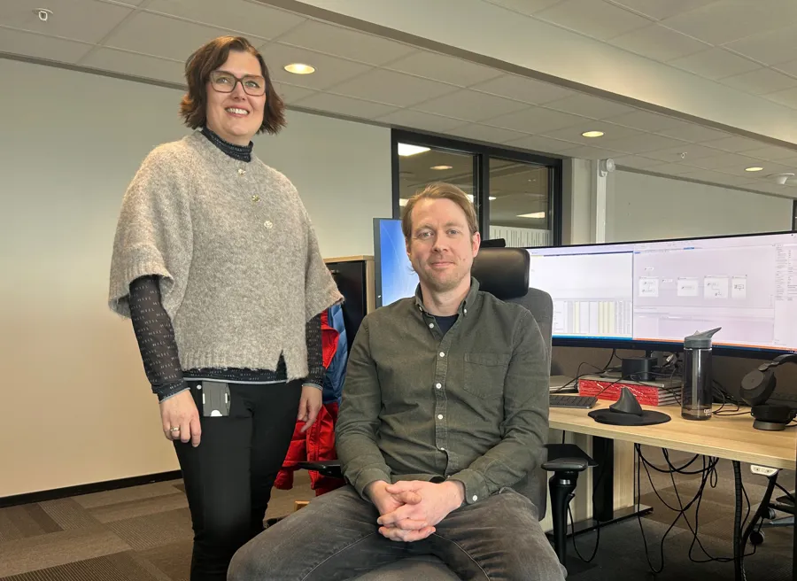 Nina Kongshaug og Sveinar Andersen i Helseplattformen