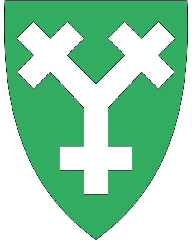 En grønn og hvit logo