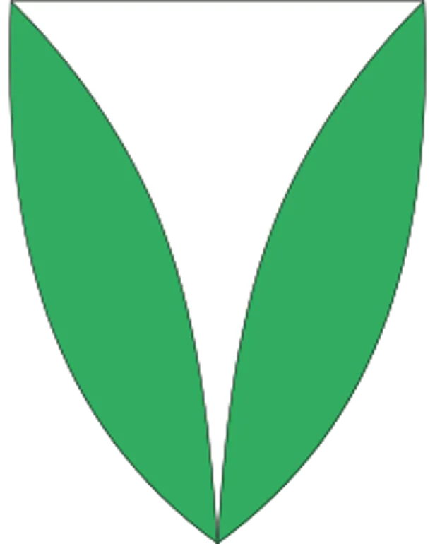 En grønn og hvit logo