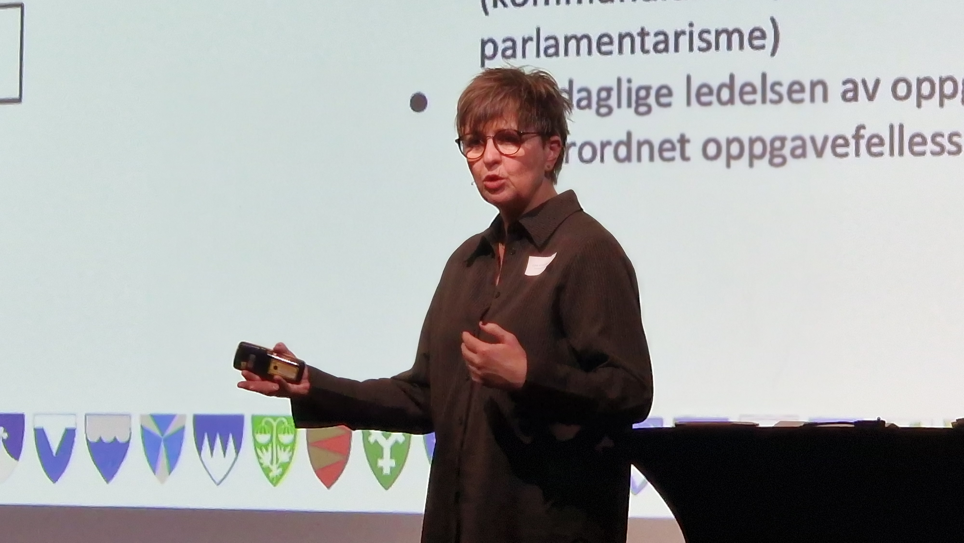 Rådgiver Line Kristoffersen under erfaringskonferansen for kommunene i Helseplattformenn