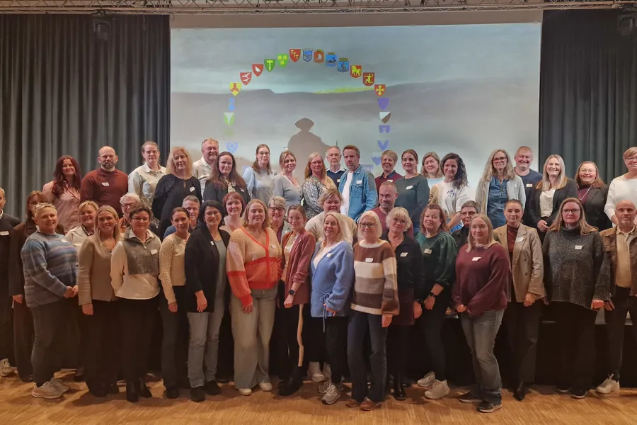 Noen av deltakerne under erfaringskonferansen for kommunene som bruker Helseplattformen