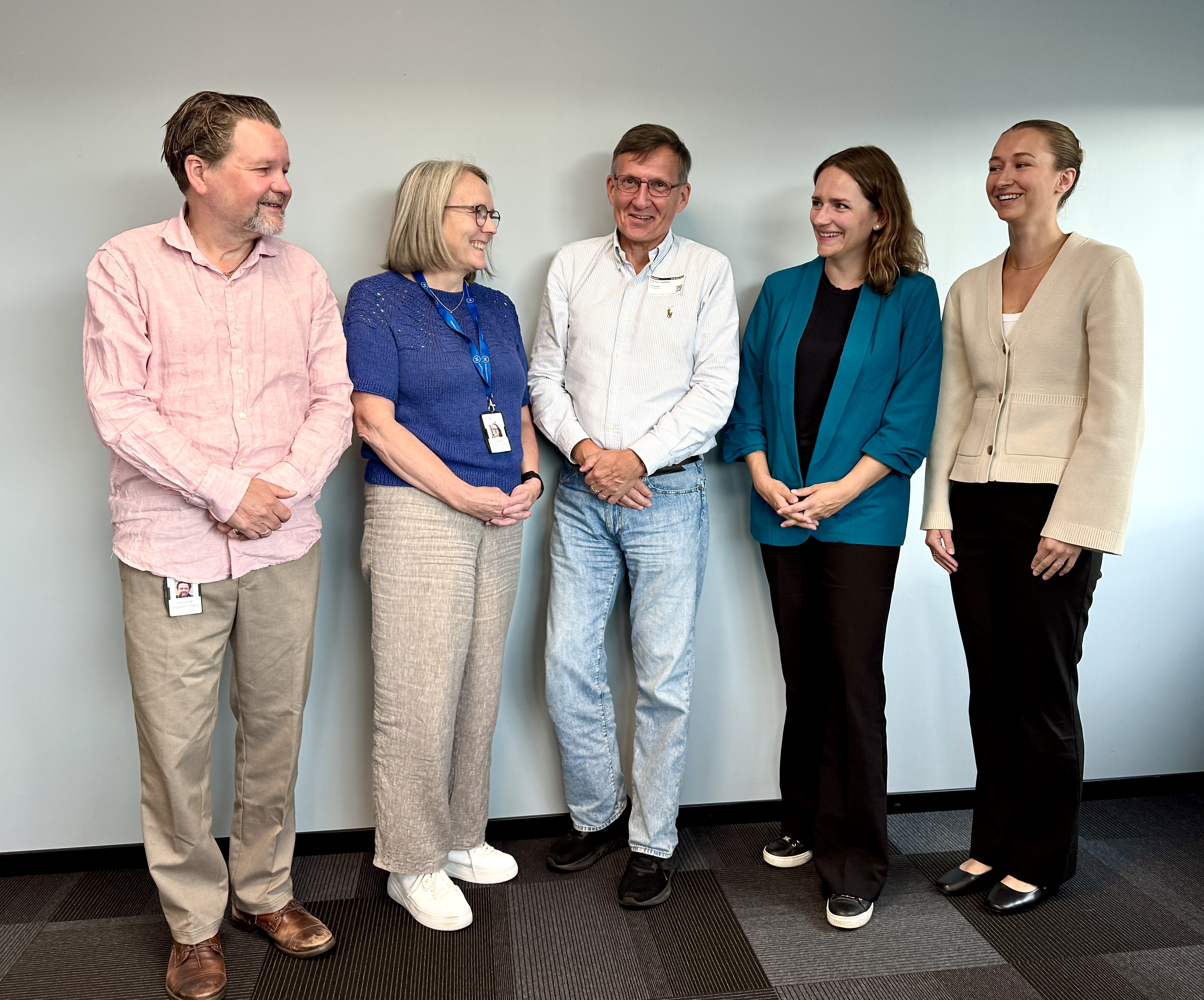 Tre deltakere fra Helseplattformen og to deltakere fra Vista Analyse