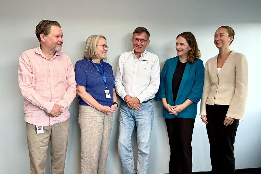 Tre deltakere fra Helseplattformen og to deltakere fra Vista Analyse